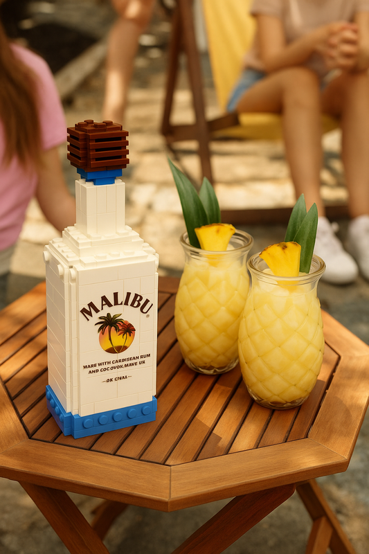 Malibu brick bottle